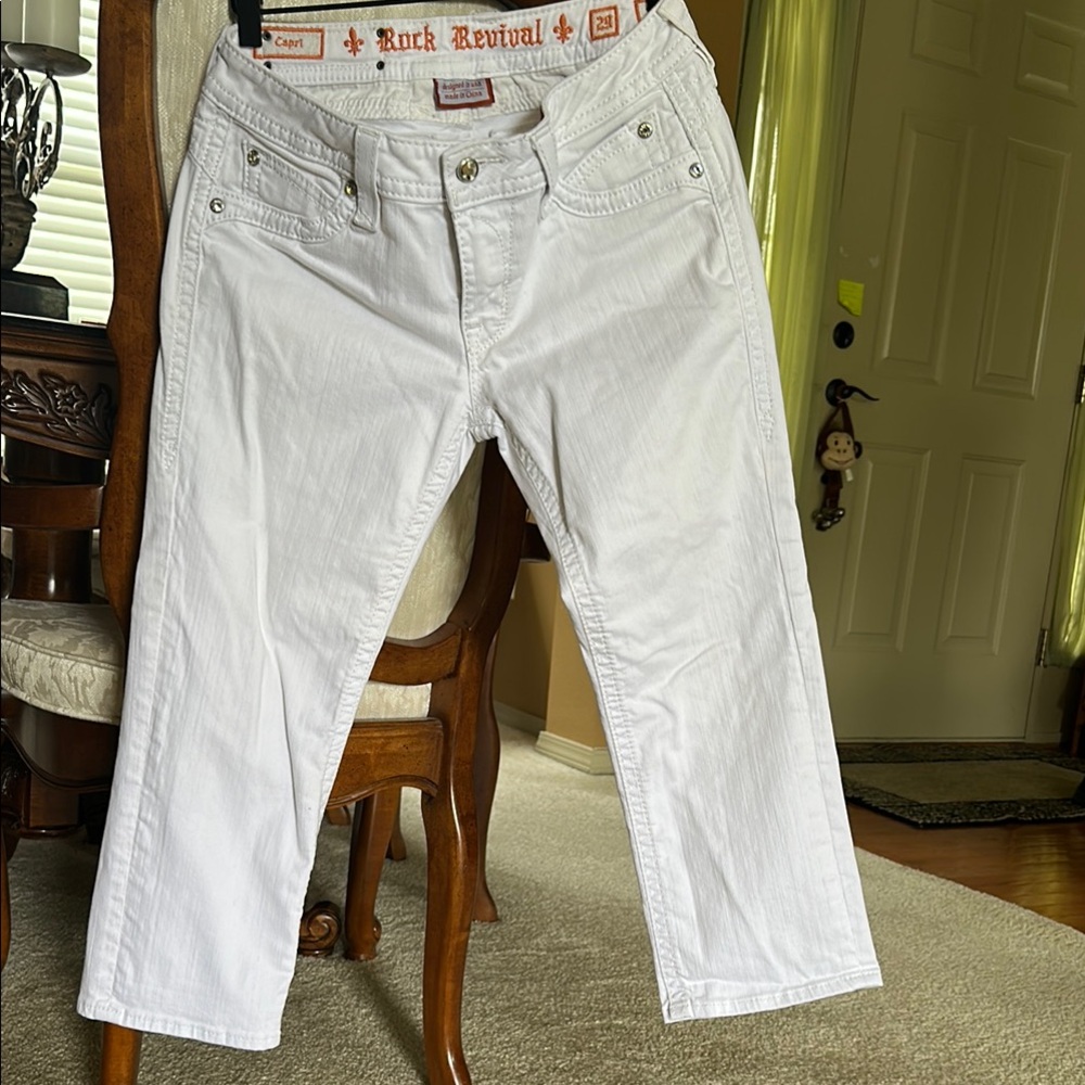 Rock Revival Crisp White Denim Pants